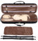 flexman 4/4 Geigenkasten, Hartschalen Geigenkoffer mit Tragbarem Griff, 2 Schultergurten, Reise Geigenkoffer Tasche, Instrumentenschutzkoffer