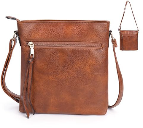 Acentor Umhängetasche Damen Kleine Handtasche Damen PU Leder Crossbody Bag Moderne Taschen