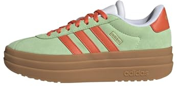 Adidas Unisex Kinder VL Court Bold Shoes JUNIOR, Semi Green Spark/Semi Impact Orange/Cloud White, 36 EU