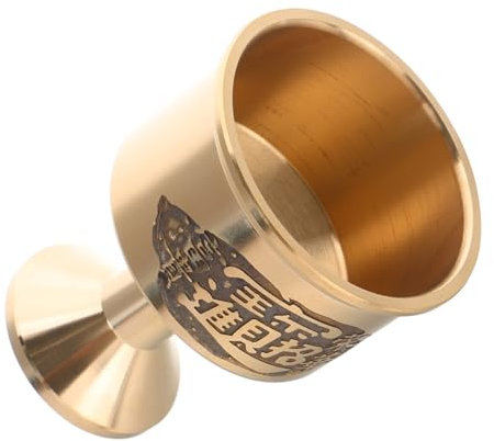 Cabilock Holztopf Mit Metallkelch Für Kommunion Tischaltar Geprägtem Weinkelch Mittelalterliches Dekor Isolierbecher Für Religiöse Versammlungen