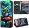 for Motorola Moto G Play 4G 2024 Wallet Case PU Leather Flip Folio Cover with Cute Frog Mushroom Designs for Women Men Built-in Card Slots Kickstand Protective Case for Moto G Play 4G 2024 6.5