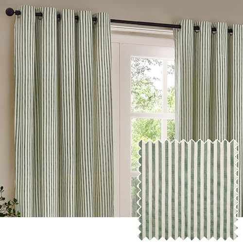 Yard Hebden Eyelet Curtain Pair (Forest, 229 x 229 cm)