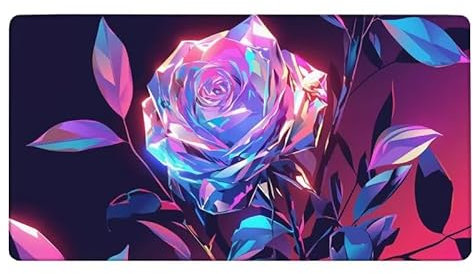 Gaming Tapis de Souris Rose Tapis de Souris XXL 1600x800X0.3MM Grand Tapis de Souris cristal Désign Tapis Souris Gaming Accessoire pour Améliore la Précision et la Vitesse pour Gamer, PC, MacBook-1950