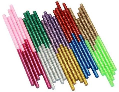 HAPINARY 100 Pezzi Di Stick Di Colla A Caldo E A Fusione Con Glitter Per Lavori Artistici Artigianato Uso Domestico E Ufficio