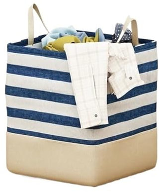 MZYFDC Simple Yoga Mat Large Capacity Storage Basket Foldable Dirty Clothes Boxes Sports Equipment Children's Toys Organization Bins For Home(Square Large)