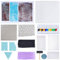 WEBEEDY Gel Printing Plate kit Art Craft Reticulate Printmaking Set Includes 12.7X17.8 cm Gelatin Plate,Mesh Fabric,Printmaking Paper,Acrylic Paint,Essential Tools and Instruction for Adults Beginner