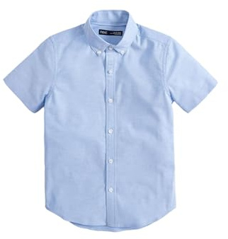 NEXT Jungen Oxford-Kurzarmhemden mit Baumwolle, 2er-Pack Blau Numeric_170