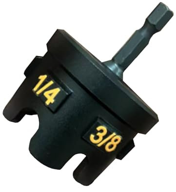 Nut Zipper Drill Attachment, Nut Zipper Drill for Fast Nut, Bolt Removal and Impact Drills, Nut Zipper Tool for 1/4, 3/8, and 1/2 Threaded Rods (Aluminum Alloy)