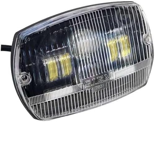 Borrozzino Moto Scheinwerfer Full LED kompatibel mit Piaggio Vespa 50 Special vorne zugelassen Glas 7031