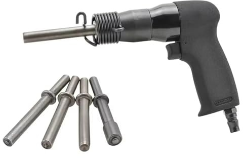 Pneumatic Rivet Gun, Riveting Gun, for Semi-Tubular/Solid Copper/Iron/Aluminum Rivets, Round Head Pneumatic Riveting Tool