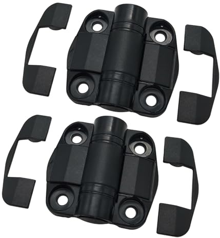 Cerniera a chiusura silenziosa con bordi arrotondati, in nylon pesante per porte, mobili pieghevoli, facile installazione, cerniera a chiusura ammortizzata con angoli arrotondati