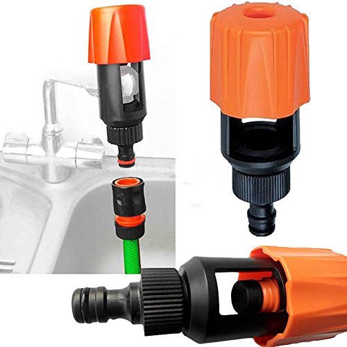 connecteur de tuyau d'arrosage pour robinet de cuisine, robinet universel adaptateur/adaptateur de tuyau Tuyau Raccord de robinet Flexible Tuyau Assemblage 4.5 x 2 x 2inch Voir imag2