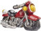 Hobbyfun Mini Chopper Motorrad Figur Deko 7 cm