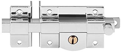 Serrure De Porte De Jardin, Serrure Anti-vol Non Mécanique En Fer, Serrure Anti-rouille Imperméable, Convient Pour Porte En Bois De 45-55mm, Porte En Fer