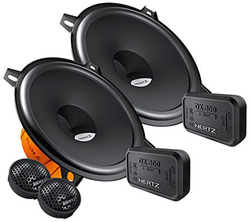 Mediadox Front/Heck 13cm/130mm 2-Wege Kompo Auto Lautsprecher/Boxen/Speaker Set von Hertz (DSK 130.3) kompatibel mit KIA