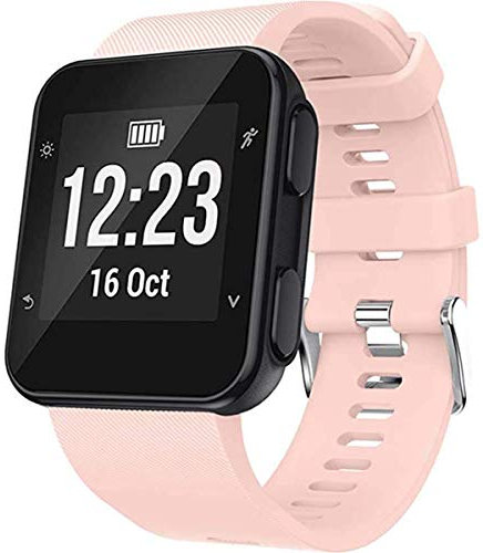 Shieranlee Kompatibel für Forerunner 35, Sport Band Silikon Ersatzzubehör Armbänder Kompatibel für Forerunner 35 Smart Watch, Fit 5.11-9.05 Inch (130mm-230mm) Wrist
