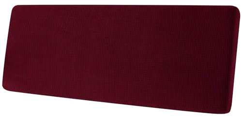 Sofa Sitzkissenbezug, Sofa Sitzkissenbezug Stretch, Elastischer Kissenbezüge, Husse Überzug Bezug Für Sofa Sitzkissen, rutschfest Stoff Tartan (Rot,Großer 4-Sitzer)