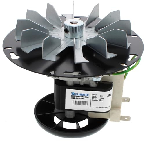 80602 - ClimaTek Reemplazo mejorado para el motor inductor de ventilación de escape de estufa de pellets de estufa de EE. UU