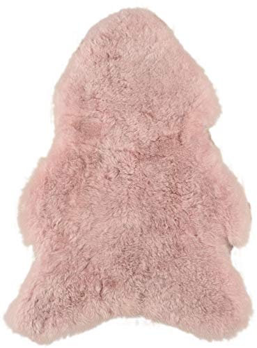 generisch LAMMFELL ZART ROSA KURZWOLLIG 100-110 cm ECHTES ÖKO Island SCHAFFELL ROSA GEFÄRBT