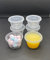 4oz Round Plastic Food Containers Lids Deli Pot or Sauce Take Away Chutney Ketchup Restaurant Jelly Shot & Dessert Cups Re-Usable (50 Pack)
