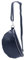 SH Leder ® echt Leder Hüfttasche Damen Herren Unisex Gürteltasche für Festival Reise Bauchtasche große Crossbody Bag Frauen Ledertasche 30x18cm Lala G399 (Marineblau)