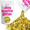Hemway Ultra Sparkle Glitter - Gold | 100g Multi Size Metallic Flakes for Resin & Epoxy Crafts | Supplies for Tumblers, Festival, Hair, Face, Body, Eye & Nail Art Decoration