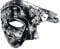 Lilwemen Demi-masque de bal masqué fantôme de l'opéra pour homme (argenté)