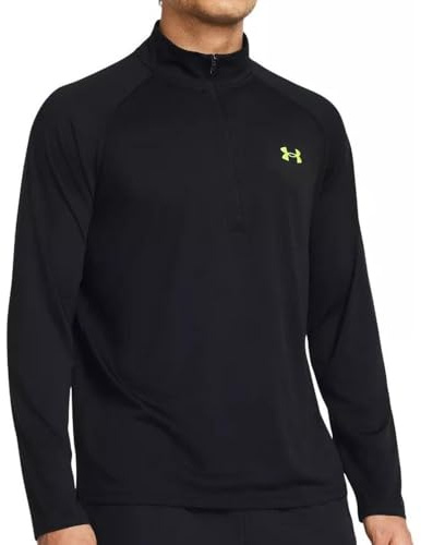 Under Armour Mens Tech Half Zip Top Sports Training Top Black L