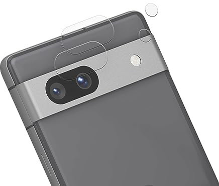 kwmobile Protector de Lentes de Cámara Compatible con Google Pixel 7a (Set de 2) - Cristal Templado - Preserva Calidad de Imagen