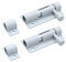 Bivethoi 2 PCS 2 Inch Barrel Bolt Latch White Door Latch Hardware, Small Slide Latch Lock Mini Gate Garage Door Latch
