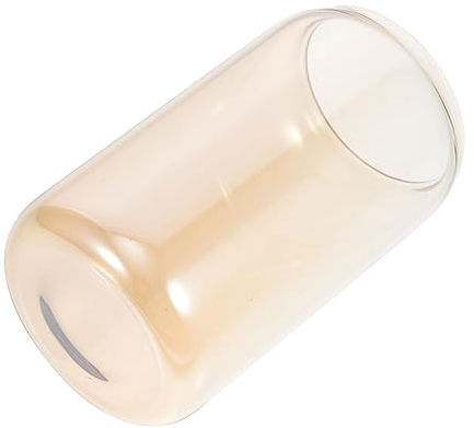 BESTonZON Cola-Becher Weinglas Tasse Vintage Bernsteingläser Tassen Altes Milchglas Trinkbecher Aus Glas Klare Tasse Kaffeetasse Aus Glas Champagnerbecher Teetasse Wasserkocher Büro