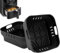 YINGRACE Folding 22CM Square Silicone Air Fryer Liners Compatible for Cosori 5.5L, Uten 5.5L, Tefal XXL 6.5L EY801827, Ninja 6.2L, 2PCS Reusable Air Fryers Accessories, BPA-Free, Dishwasher Safe