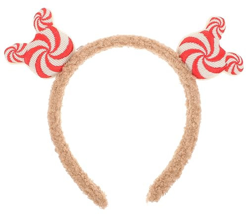 jojofuny Weihnachtliches Haarband Für Frauen Rotes Glitzer-stirnband Mit Windrad-design Für Xmas-feiern Cosplay Und Fotoshootings Bequem Und Bruchsicher Kreatives Weihnachtsaccessoire