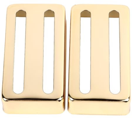 Couvercle de Micro de Guitare électrique à 2 Fentes En Laiton, Pièces de Rechange Pour Instruments de Musique, 2 Pièces(Or)