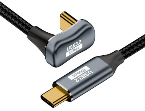 chenyang Cable USB C a USB C 3.2 tipo C 10 Gbps 100 W macho a macho Cable de extensión en forma de U de 2.0M