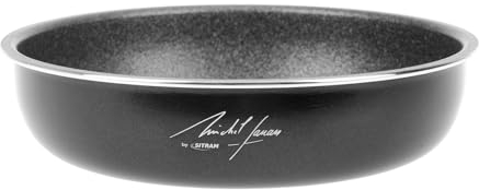 Sitram 715394 Poêle aluminium Ø20 cm SITRAMOVIBLE H5 cm - Revêtement intérieur noir anti-adhésif sans PFOA - Tous feux dont induction - Manche non Fourni