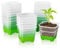 Yokuni 20 Stück 10cm Anzuchttöpfe, Blumentopf Transparent, pflanztöpfe Kein Geruch, Verschleißfeste und Langlebige Blumentöpfe Plastik, Wiederverwendbare Pflanzenbehälter, Cultivation Pots