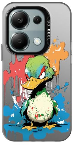 YUXING Funda para Xiaomi Redmi Note 13 Pro 4G / Poco M6 Pro 4G, Carcasa Antichoque Ultrafina con Diseño Patrón de Graffiti de Animales, Bumper Slim Case Cover, Duck