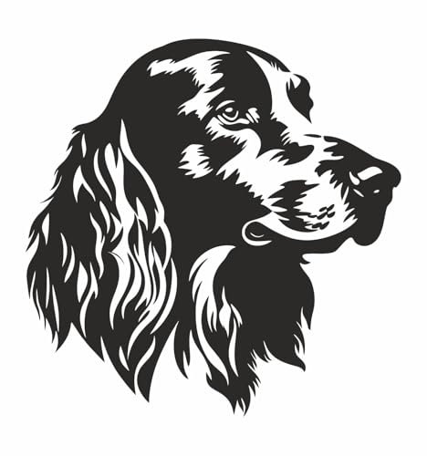 AMA SHOP Aufkleber irischer Setter schwarz | Leidenschaft Jagd | Aufkleber für Helm, Motorrad, Wohnmobil, Boot | AutoTuning |