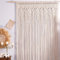 EAZHOP Spitze Wandteppich, böhmischer handgewebter Spitzen-Türvorhang für Raumteiler, Vorhänge, Türvorhänge, Hochzeitskulissen, Innendekoration, Beige - 95 * 200cm