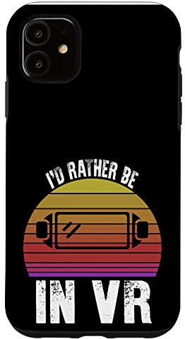 Hülle für iPhone 11 Ich wäre lieber in VR Funny Virtual Reality
