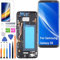 HLYGZX Écran pour Samsung Galaxy S8 TFT G950F G950FD G950U Écran LCD de Rechange Assemblée réparation Kit (Noir avec Cadre,Pas d'empreintes digitales,Écran Non courbé)