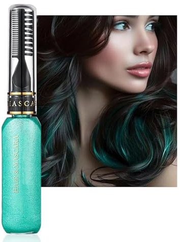 Green Hair Spray Semi-Permanent Dye, Temporary Green Hair Dye Stick, Instant Styling Paint, Highly Pigmented Hairspray