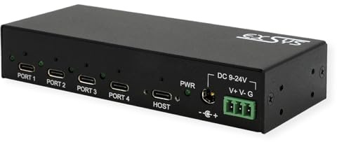 EXSYS EX-12294HMS 4 Port USB 3.2 Metall HUB 4X C