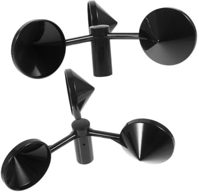 ifundom 2Stücke Windgeschwindigkeitsmesser Gehäuse für Anemometer-sensorbecher Design Stabilem Abs-material Ersatzteil für Präzise Windmessung Geeignet für Wetterbeobachtung und Landwirtschaft