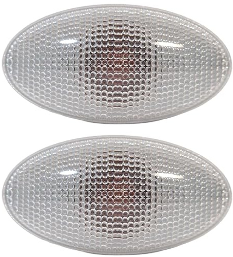 Easy Link 2x Seitenblinker Kompatibel mit Peugeot 107 108 206 301 307 407 607 Partner Expert Citroen C1 C2 C3 C5 C-Elysee Jumpy Berlingo Toyota Aygo Proace Fiat Doblo Scudo 632561 632574 632570
