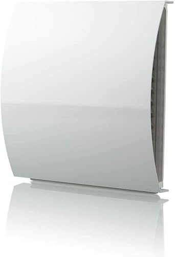 Vents 125mm External Wall Vent Baffle, Wind & Noise Reducing, White | Suitable For Extractor Fan And Duct Outlets In Domestic Ventilation Installations.