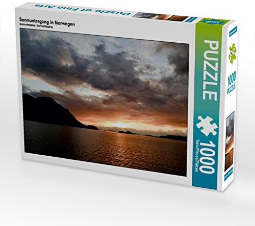 CALVENDO Puzzle Sonnuntergang in Norwegen | 1000 Teile Lege-Größe 64 x 48 cm Foto-Puzzle für glückliche Stunden