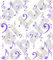 AWS set Water decals Note e chiavi musicali Foglietto unghie Nail Art adesivi transfer ad acqua Sheet color musical key stickers chiave di violino di sol chiave di basso tattoo tattoo (viola)