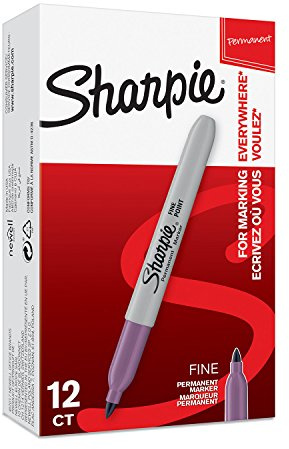 Sharpie Permanentmarker (mit feiner Spitze) 12er-Packung, lila